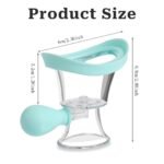 Anubhav Janni Eye Wash Cup Cup Portable Cups Air Valve Silicone Cleaning Travel Rinse Cleaner Tool More Efficient Manual Pressure Squeeze Bulb Eyewash Reusable Washer Bath (Pack Of 1 Pcs) - Image 3