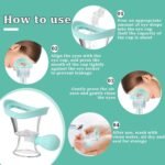 Anubhav Janni Eye Wash Cup Cup Portable Cups Air Valve Silicone Cleaning Travel Rinse Cleaner Tool More Efficient Manual Pressure Squeeze Bulb Eyewash Reusable Washer Bath (Pack Of 1 Pcs) - Image 5