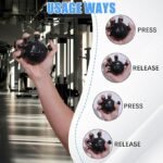 Anubhav Janni Hand Grip Exerciser Strengthener Ultimate Finger Strength Trainer Exercise Ball Balls Workout Equipment for Men Women  Resistance Ergonomic Athletes Climbers (pack of 1) - Image 3