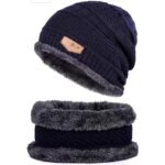 Anubhav Janni Winter Cap with Neck Scarf Thermal Warmer for Men Women Thick And Fluffy Woolen Cold Weather Outdoor Activities Men's Women's Snow Proof Inside Warm Muffler Winters (pack of 1) - Image 3