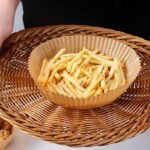 Anubhav Janni Air Fryer Round Paper Dish Liners Parchment Disposable Oil-Proof Sheets for Microwave Non-Stick Liner Free of Bleach Frying Baking Cooking Roasting (pack 1)