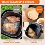 Anubhav Janni Air Fryer Round Paper Dish Liners Parchment Disposable Oil-Proof Sheets for Microwave Non-Stick Liner Free of Bleach Frying Baking Cooking Roasting (pack 1) - Image 9