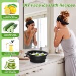 Anubhav Janni Silicone Facial Bowl -Bucket Face for Ice with Built-in tray Collapsible Tub Bath Plunge Water Facials at Home Portable Foldable BPA-Free Men and Women (pack of 1) - Image 2