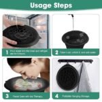 Anubhav Janni Silicone Facial Bowl -Bucket Face for Ice with Built-in tray Collapsible Tub Bath Plunge Water Facials at Home Portable Foldable BPA-Free Men and Women (pack of 1) - Image 3