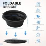 Anubhav Janni Silicone Facial Bowl -Bucket Face for Ice with Built-in tray Collapsible Tub Bath Plunge Water Facials at Home Portable Foldable BPA-Free Men and Women (pack of 1) - Image 4