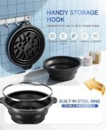 Anubhav Janni Silicone Facial Bowl -Bucket Face for Ice with Built-in tray Collapsible Tub Bath Plunge Water Facials at Home Portable Foldable BPA-Free Men and Women (pack of 1) - Image 8