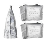 Anubhav Janni 10 Pcs Food Storage Bag Reusable Aluminum Stand Up Foil Sealable Bags with Zip Lock Preservation Leakproof Aluminium Fresh keeping for Vegetable Fruit Meat (pack of 1)