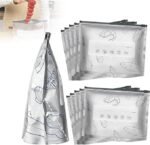 Anubhav Janni 10 Pcs Food Storage Bag Reusable Aluminum Stand Up Foil Sealable Bags with Zip Lock Preservation Leakproof Aluminium Fresh keeping for Vegetable Fruit Meat (pack of 1) - Image 8