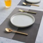 Anubhav Janni Place Mat 4 Khana Brown Placemats Dining Table Mats Material Non Slip Heat Resistant Kitchen mats Washable Durable Table Easy to Cut Set Stain Indoor Outdoor (Set Of 2 Pcs) - Image 5