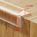 Anubhav Janni Red Baby Safety Tape 5m Silicone Furniture Edge Protector Clear with Backing Corner Guard Strip Easy Installation Marketing Silicon Protection and Child for Desk (pack of 1) - Image 2
