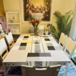 Anubhav Janni Place Mat 4 Khana Black White Placemats Dining Table Mats Material Non Slip Heat Resistant Kitchen mats Washable Durable Table Easy to Cut Set Stain Indoor Outdoor (Set Of 2 Pcs) - Image 6