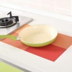 Anubhav Janni Place Mat 4 Khana Orange Placemats Dining Table Mats Material Non Slip Heat Resistant Kitchen mats Washable Durable Table Easy to Cut Set Stain Indoor Outdoor (Set Of 2 Pcs) - Image 3