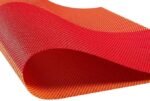 Anubhav Janni Place Mat 4 Khana Orange Placemats Dining Table Mats Material Non Slip Heat Resistant Kitchen mats Washable Durable Table Easy to Cut Set Stain Indoor Outdoor (Set Of 2 Pcs) - Image 4