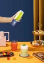 Anubhav Janni Small Portable Juicer Electric Cup Blender Capacity Rechargeable Base Detachable Cups Blender Juicers Fruit Mixers Smoothie Mini Personal Battery Smoothie Food (Pack Of 1 Pcs) - Image 4