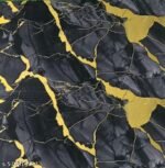Anubhav Janni Ta Black With Golden  Marble Peel and Stick Wallpaper Luxury Marble Design For Walls Removable And Easy to Apply Ideal For Home Office Kitchen And Bathroom (Pack Of 1 Pcs)