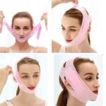 Anubhav Janni Pink V Shape Face Mask Silicone V Face Mask Lifting Line Shape Facial Slimming Royal Pink Reusable Double Breathable Lift Up Reducer Garment for Women Skin(Multicolor)(pack of 1) - Image 4