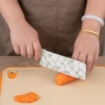 Anubhav Janni Knife Set Light Green  Professional Kitchen High Carbon Stainless Steel Chef Utility Santoku Knives With Ergonomic Handles Chef Sharp Blades Multipurpose Vegetable Fruit (Set Of 3 Pcs) - Image 3