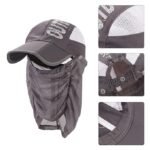 Anubhav Janni Cap With Face Mask Protection for Women Man Wide Brim Hat with Neck Cover Breathable Quick Dry Summer Gardening Hiking TravelHat Pink Outdoor(Multicolor)(pack of 1) - Image 5