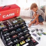 Anubhav Janni Car Container Toy Cars Kids Back Race Toys Storage Box Die Cast Metal Set Dinosaur Racing Pattern Party Favors Friction Powered Vehicles Kids Boys Girls (Pack Of 1 Pcs , 48 Pcs) - Image 2