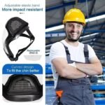 Anubhav Janni Full Face Shield Upgraded Impact Wind Resistant Cycling Mask Adjustable Fit Transparent Eye for Outdoor Kitchen Use Bubble helmet Visor Industrial Safety(Multicolor)(pack of 1) - Image 3