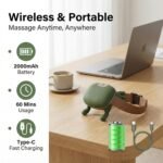 Anubhav Janni Green Neck Massager Bionic Heated Massager Wireless Portable Shiatsu Back Electric Deep Tissue Kneading Massage Simulated Human Hand Design (Pack Of 1 Pcs) - Image 7