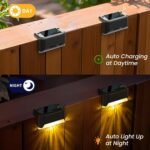 Anubhav Janni Solar Step Light Plastic Light Outdoor Led Powered Deck Lights For Garden Home Balcony Automatic Waterproof Lights Steps Stair Fence Wall Terrace Decorative Patio (Set Of 4 Pcs) - Image 2