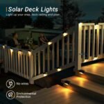 Anubhav Janni Solar Step Light Plastic Light Outdoor Led Powered Deck Lights For Garden Home Balcony Automatic Waterproof Lights Steps Stair Fence Wall Terrace Decorative Patio (Set Of 4 Pcs) - Image 7