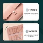 Anubhav Janni 16 In 1 Manicure Kit Orange Set Professional Pedicure Women Men Stainless Steel Nail Clippers Tools Household Facial Care Travel Case Complete Clippers File Home (Pack Of 1 Pcs) - Image 3