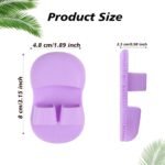 Anubhav Janni Silicone Face Scrubber Pad Brush Pore Cleaning Facial Men Women Gentle Deep Cleansing Bathing Finger Grip Soft Exfoliating Brush Manual Pads Scrubbers Tool Massage (Set Of 2 Pcs) - Image 6