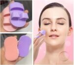 Anubhav Janni Silicone Face Scrubber Pad Brush Pore Cleaning Facial Men Women Gentle Deep Cleansing Bathing Finger Grip Soft Exfoliating Brush Manual Pads Scrubbers Tool Massage (Set Of 2 Pcs) - Image 7