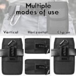 Anubhav Janni Mobile Purse Men Big Holster Waist Belt Clip Pouch And Nylon Cell Phone Case With Card Holder Durable Bag For Convenience Security All Phones Large Capacity (Pack Of 1 Pcs) - Image 7