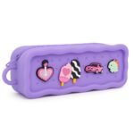 Anubhav Janni Cute Pencil Pouch Pencil Pouch For School Girls Cute Zipper Case With Charms Silicone Soft Rubber Stationery Box Kids and Stationary (Pack Of 1 Pcs) - Image 4