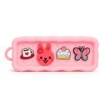 Anubhav Janni Cute Pencil Pouch Pencil Pouch For School Girls Cute Zipper Case With Charms Silicone Soft Rubber Stationery Box Kids and Stationary (Pack Of 1 Pcs) - Image 5