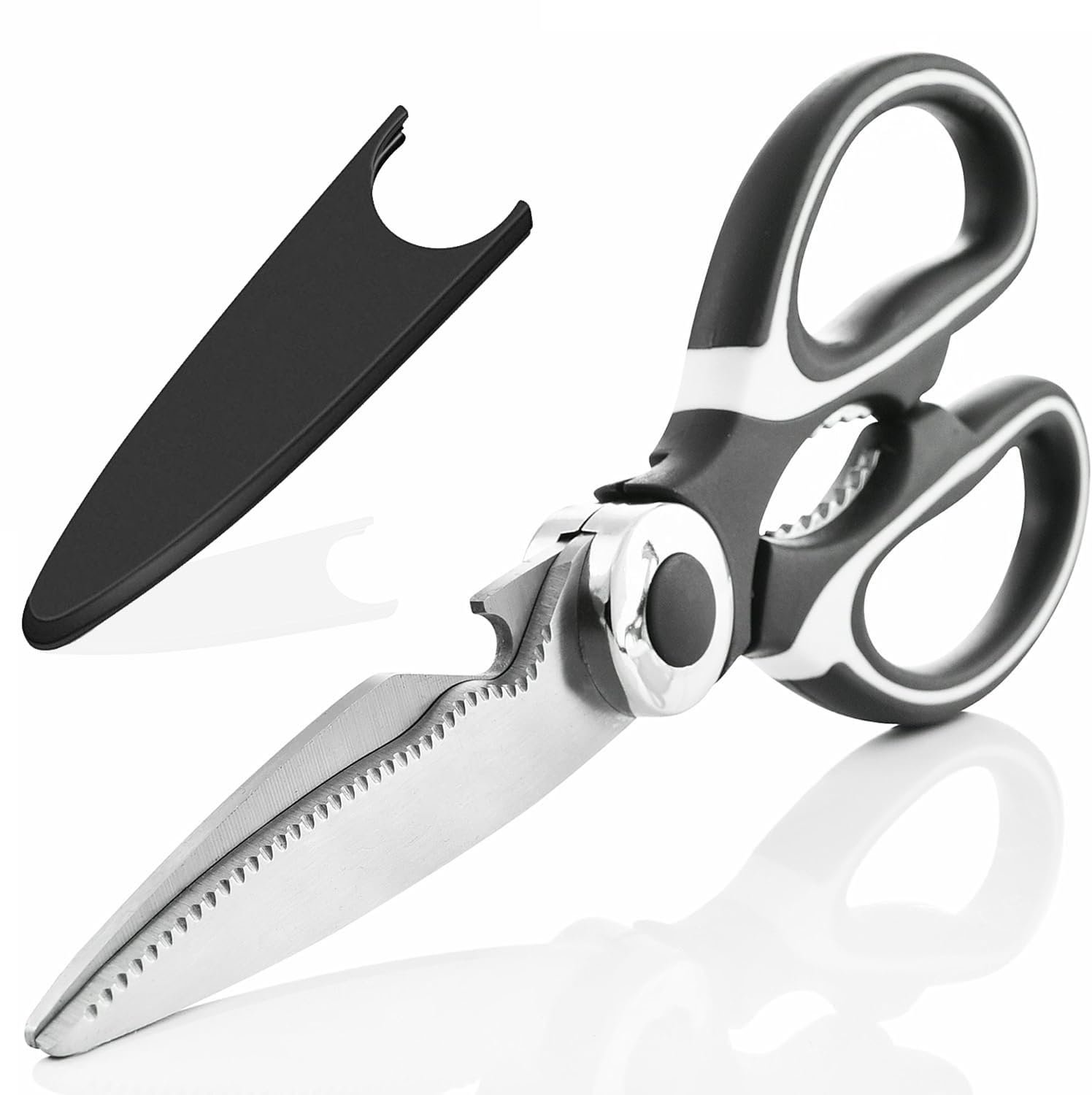 Anubhav Janni Kitchen Scissor Katar Scissors Multi Purpose Stainless Steel Shears with Bottle Opener Heavy Duty Food Scissors For Meat Fish Blades Cutting Vegetables Herbs (Pack Of 1 Pcs) Anubhav Janni Kitchen Scissor Katar Scissors Multi Purpose Stainless Steel Shears with Bottle Opener Heavy Duty Food Scissors For Meat Fish Blades Cutting Vegetables Herbs (Pack Of 1 Pcs) - Image 1