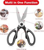 Anubhav Janni Kitchen Scissor Katar Scissors Multi Purpose Stainless Steel Shears with Bottle Opener Heavy Duty Food Scissors For Meat Fish Blades Cutting Vegetables Herbs (Pack Of 1 Pcs) - Image 2
