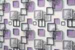 Anubhav Janni Purple Square Foil Marble Peel and Stick Wallpaper Luxury Marble Design For Walls Removable And Easy to Apply Ideal For Home Office Kitchen And Bathroom (Pack Of 1 Pcs)
