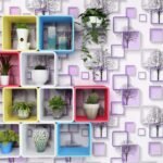 Anubhav Janni Purple Square Foil Marble Peel and Stick Wallpaper Luxury Marble Design For Walls Removable And Easy to Apply Ideal For Home Office Kitchen And Bathroom (Pack Of 1 Pcs) - Image 3