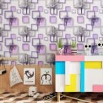 Anubhav Janni Purple Square Foil Marble Peel and Stick Wallpaper Luxury Marble Design For Walls Removable And Easy to Apply Ideal For Home Office Kitchen And Bathroom (Pack Of 1 Pcs) - Image 6