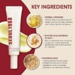 Anubhav Janni Seoul 1988 Eye Cream Cream Retinal Liposome Fermented Bean Wrinkle Care Anti Aging Skin Elasticity Pigmentation Brightening Retinol Tighten Moisturize Brighten (Pack Of 1 Pcs) - Image 3