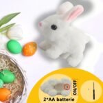 Anubhav Janni Walking Rabbit Hopping Bunny Toy Sounds Jumping Wiggling Ears Twitching Mouth Nose Educational Interactive Baby Kids Electric Plush Ear Movement Gift Birthday (Pack Of 1 Pcs) - Image 3