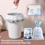 Anubhav Janni Garbage Bags Roll Bag Heavy Duty Small Trash with Detachable Drawstring Leak Proof Dustbin Liners Wet Dry Waste Strong Kitchen Bathroom Heavy Duty Drawstring (Pack Of Pcs, 50 Pcs) - Image 3