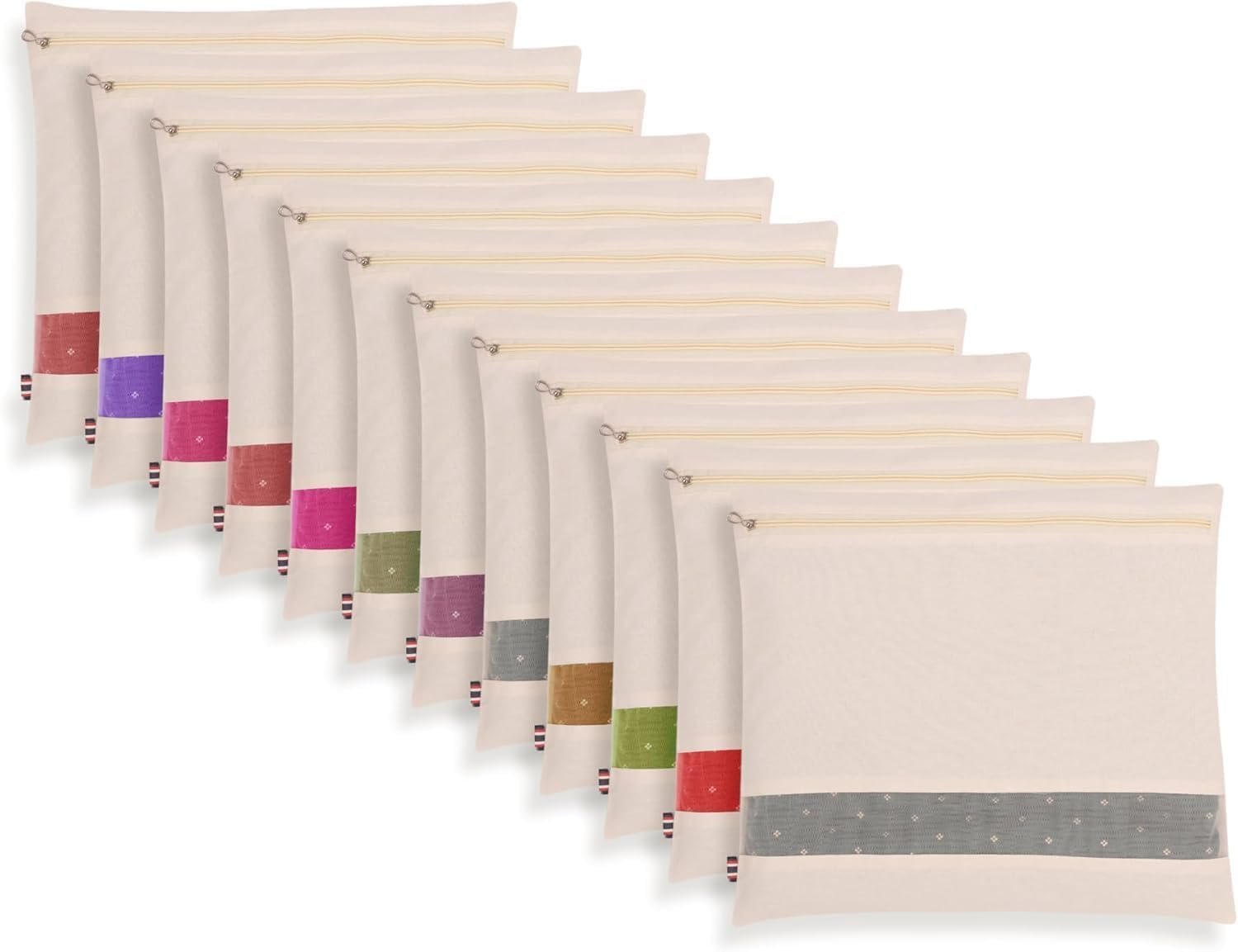 Anubhav Janni Saree Cover Cotton Big Covers Storage Single Silk Sarees Lehengas Clothes Zipper Closure Beige Covers Bags Zip Transparent Sari Organizer Wardrobe Bag Cover (Pack Of 1 Pcs) Anubhav Janni Saree Cover Cotton Big Covers Storage Single Silk Sarees Lehengas Clothes Zipper Closure Beige Covers Bags Zip Transparent Sari Organizer Wardrobe Bag Cover (Pack Of 1 Pcs) - Image 1