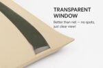 Anubhav Janni Saree Cover Cotton Big Covers Storage Single Silk Sarees Lehengas Clothes Zipper Closure Beige Covers Bags Zip Transparent Sari Organizer Wardrobe Bag Cover (Pack Of 1 Pcs) - Image 5