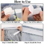 Anubhav JanniCollar Protective Tape 8m Disposable Protector Sweat Shirt Absorbent Safety Stickers Anti Men Formal Wear Stain Self Adhesive Liner Patches Absorbing Pad T Shirt (Set Of 3 Pcs) - Image 5