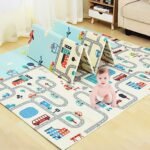 Anubhav Janni Baby Mat Big Play Mat For Babies Baby mats Floor Large Foldable Play Mattress Babies Anti Slip Waterproof Crawling Mat Thick Foam Kids Portable Indoor Outdoor Use (Pack Of 1 Pcs) - Image 2