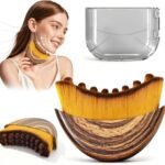 Anubhav Janni Lymphatic Contour Face Brush Soft Bristle Drainage Facial Massage Tool For Jawline Chin Neck Sculpting Depuffing Skincare Travel Case Massager Reduces Puffiness (Pack Of 1 Pcs)