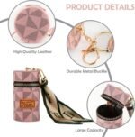 Anubhav Janni Mini Leather Keychain Bag Multipurpose Travel Keyring Car Scotty Bikes Home Lipstick Lip Balm Coin Organizer Portable Makeup Storage Holder Women Girl Lipstick (Pack Of 1 Pcs) - Image 3