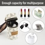 Anubhav Janni Mini Leather Keychain Bag Multipurpose Travel Keyring Car Scotty Bikes Home Lipstick Lip Balm Coin Organizer Portable Makeup Storage Holder Women Girl Lipstick (Pack Of 1 Pcs) - Image 4