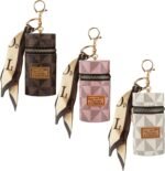 Anubhav Janni Mini Leather Keychain Bag Multipurpose Travel Keyring Car Scotty Bikes Home Lipstick Lip Balm Coin Organizer Portable Makeup Storage Holder Women Girl Lipstick (Pack Of 1 Pcs) - Image 8