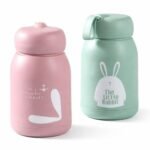 Anubhav Janni Rabbit Water Bottle 330ml Kids Cartoon Design Lightweight School With Handle Compact Easy To Carry Drinking For Little Print Glass BPA Free Cute School Travel (Pack Of 1 Pcs)